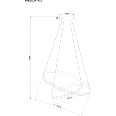Люстра ARTE LAMP MERIDIANA A2198SP-2CC