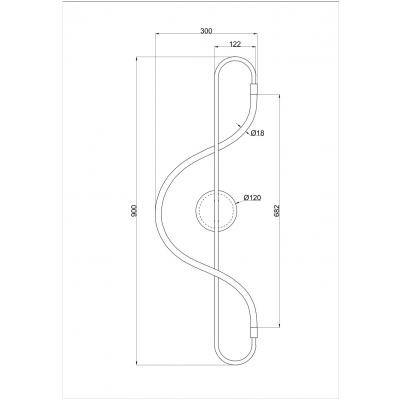 Настенный светодиодный светильник ARTE LAMP KLIMT A2850AP-13BK