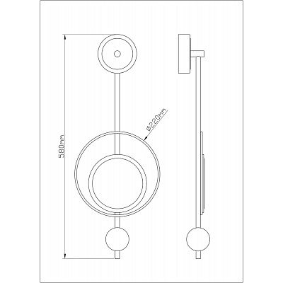 Настенный светодиодный светильник ARTE LAMP POLARIS A2604AP-7GO