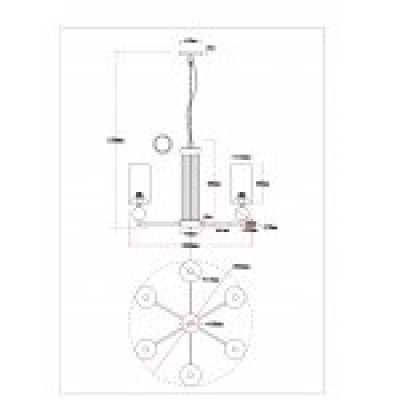 Люстра ARTE LAMP MATAR A4027LM-6PB
