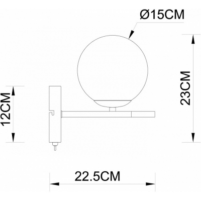 Настенный светильник ARTE LAMP ALCOR A2224AP-1BK