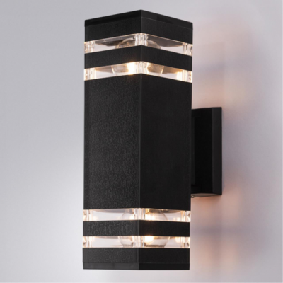 Уличный настенный светильник ARTE LAMP HADAR A4421AL-1BK Уличный настенный светильник ARTE LAMP HADAR A4421AL-1BK