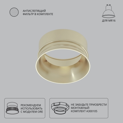 Встраиваемый светильник ARTE LAMP INTER A3010PL-1SG