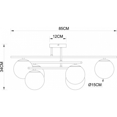 A2224PL-6BK ALCOR ARTE LAM Люстра потолочная