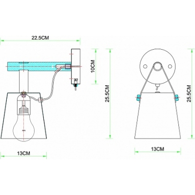 Светильник ARTE LAMP THOMAS A7032SP-1BK