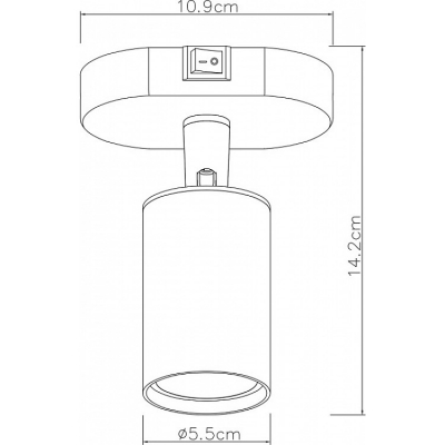 Спот ARTE LAMP AQUARIUS A3226AP-1BK