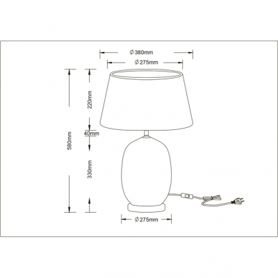 Настольная лампа ARTE LAMP SARIN A4061LT-1CC