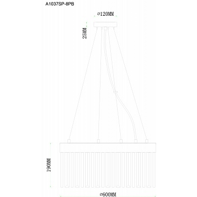 A1037SP-6PB FRANCHESKA ARTE LAMP