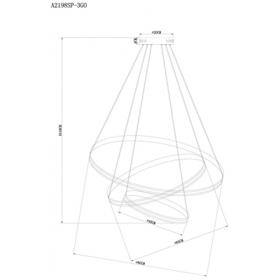 Люстра ARTE LAMP MERIDIANA A2198SP-3GO