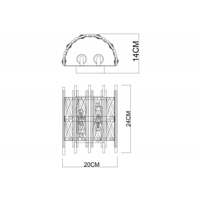 Настенный светильник ARTE LAMP ALRUBA A1043AP-2BK