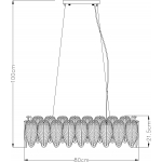 Люстра ARTE LAMP EVIE A4152SP-8SG