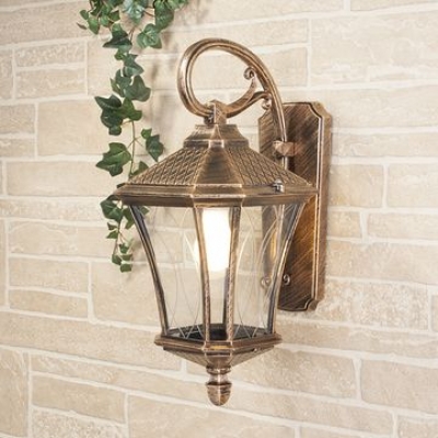 Настенный светильник уличный Elektrostandard Virgo GLXT-1450D золото