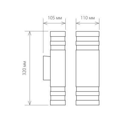 Настенный светильник уличный Elektrostandard Ignis 1449 TECHNO