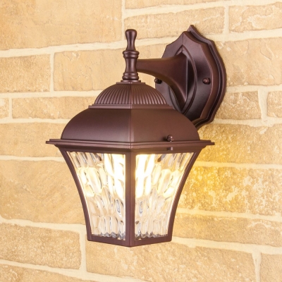 Настенный светильник уличный Elektrostandard Apus GL 1009D коричневый