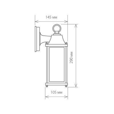 Настенный светильник уличный Elektrostandard Brick GL 1008D
