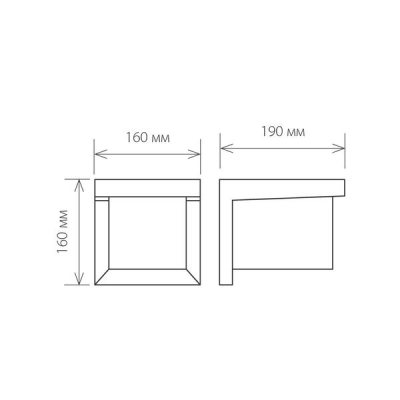 Настенный светильник уличный Elektrostandard Shelter 1540 TECHNO