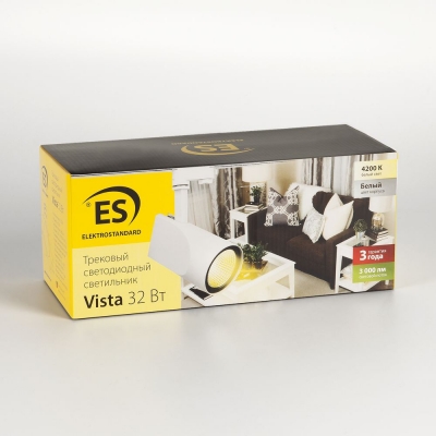 Трековый светодиодный светильник трехфазный Elektrostandard Vista LTB16 Трековый светодиодный светильник трехфазный Elektrostandard Vista LTB16