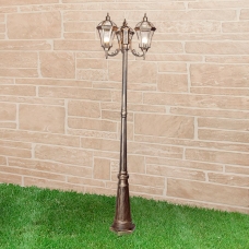 Уличный фонарь Elektrostandard Capella F/3 бронза
