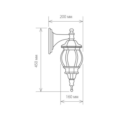 Настенный светильник уличный Elektrostandard Farola GL 1001D Настенный светильник уличный Elektrostandard Farola GL 1001D