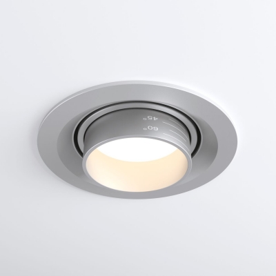Встраиваемый светодиодный светильник Elektrostandard 9919&9920 Zoom 9919 LED серебро