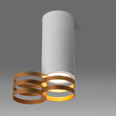 Накладной светильник Elektrostandard белый с золотом DLN102