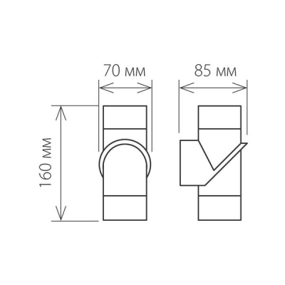 Настенный светильник уличный Elektrostandard Vortex 1553 TECHNO LED