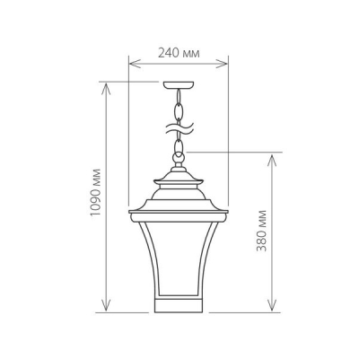 Подвесной уличный светильник Elektrostandard Libra GLXT-1408H Подвесной уличный светильник Elektrostandard Libra GLXT-1408H