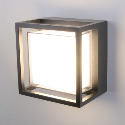 Настенный светильник уличный Elektrostandard Techno 1533 TECHNO LED серый