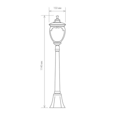 Уличный фонарь Elektrostandard Andromeda GLYF-8024F Уличный фонарь Elektrostandard Andromeda GLYF-8024F