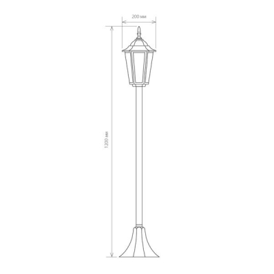 Уличный фонарь Elektrostandard Claro GL 1014F