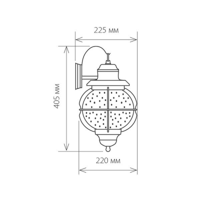 Настенный светильник уличный Elektrostandard Regul GLXT-1475D