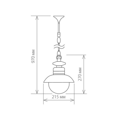 Подвесной уличный светильник Elektrostandard Talli GL 3002H