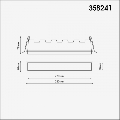 Встраиваемый светодиодный светильник NOVOTECH HIELO 358241