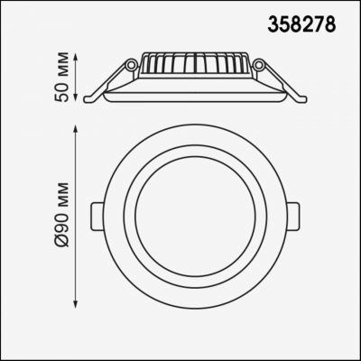 Встраиваемый светодиодный светильник NOVOTECH JOIA 358278