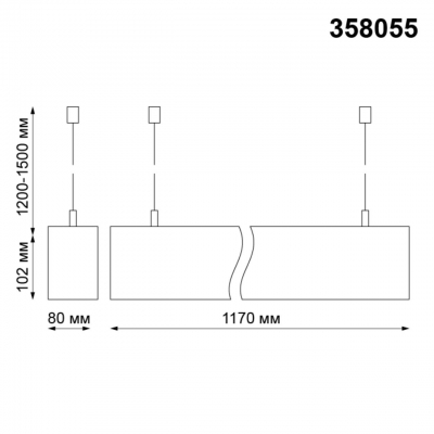 Подвесной светодиодный светильник NOVOTECH ITER 358055
