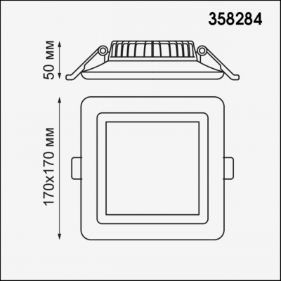Встраиваемый светодиодный светильник NOVOTECH JOIA 358284