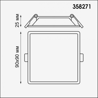 Встраиваемый светодиодный светильник NOVOTECH STEA 358271