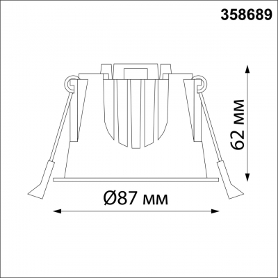 Встраиваемый светодиодный светильник NOVOTECH KNOF 358689 Встраиваемый светодиодный светильник NOVOTECH KNOF 358689