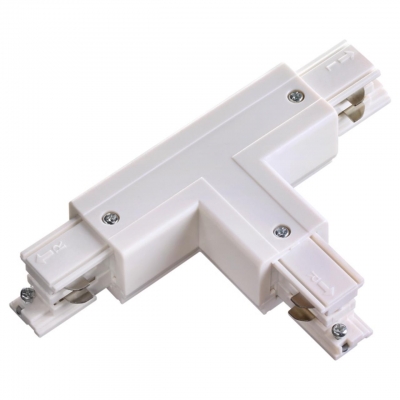 Соединитель "T" левый внешний с токопроводом для трёхфазного шинопровода NOVOTECH PORT 135056