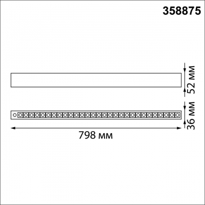 Линейный светодиодный светильник NOVOTECH ITER 358875