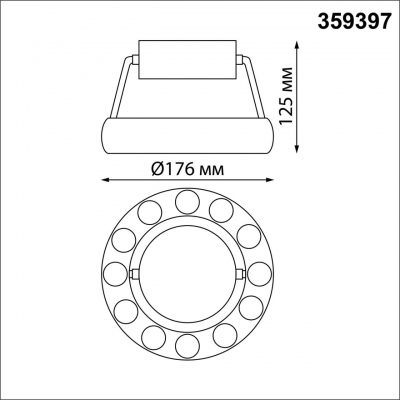 Накладной светильник Novotech OVER 359397