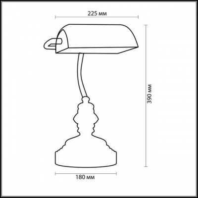 Настольная лампа ODEON LIGHT TRES 2224/1T