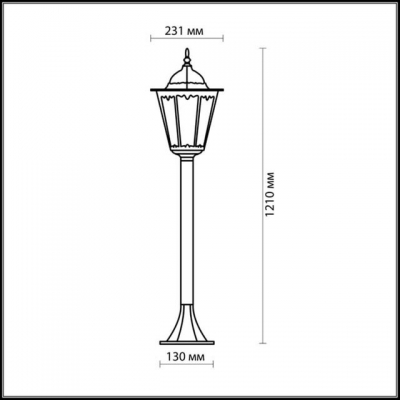 Уличный фонарь ODEON LIGHT LANO 2322/1F