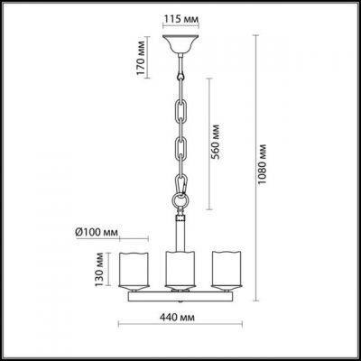 Люстра ODEON LIGHT FABO 2767/4