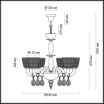 Люстра ODEON LIGHT PIREA 4199/6