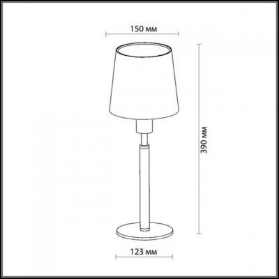 Настольная лампа ODEON LIGHT GLEN 2266/1T