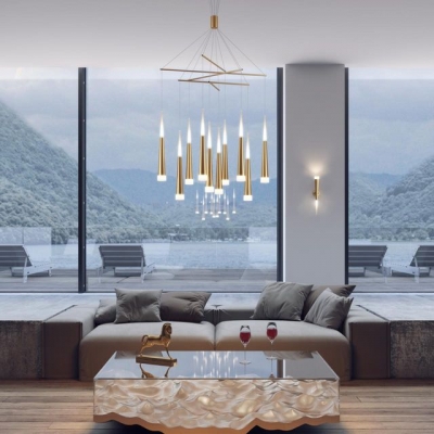 Светодиодная люстра ODEON LIGHT VIVAT 3891/70LG