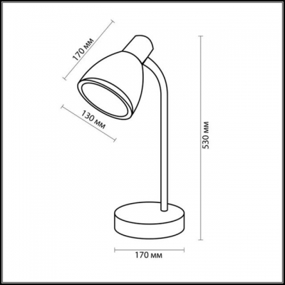 Настольная лампа ODEON LIGHT MANSY 2410/1T