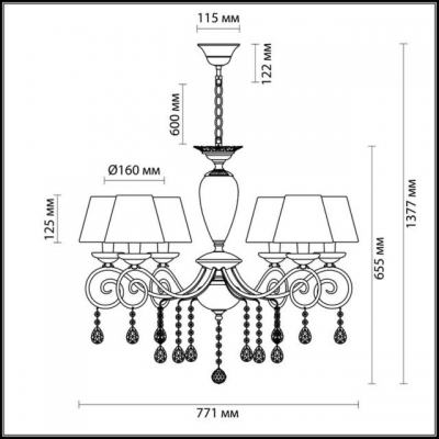 Люстра ODEON LIGHT MARIONETTA 3924/6