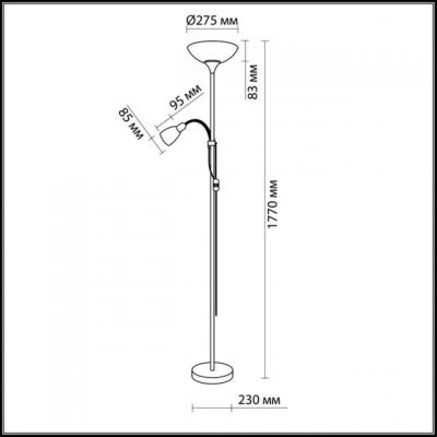 Торшер ODEON LIGHT TREND 2713/F
